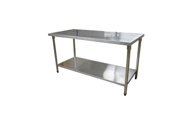 Bàn inox có kệ song