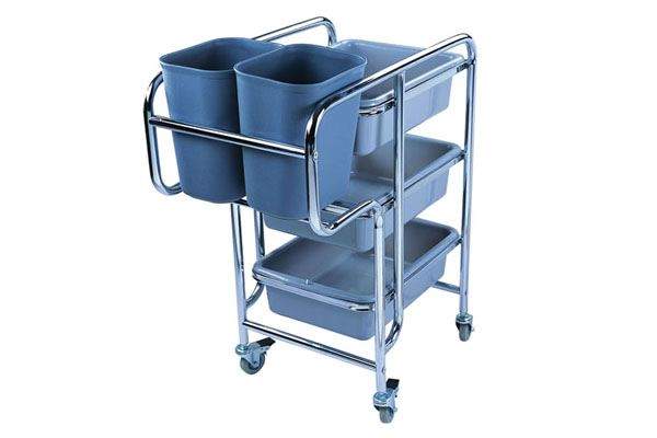 Xe thu gom inox 3 tầng