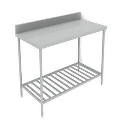 BÀN INOX CÓ KỆ SONG