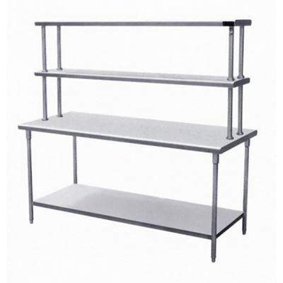 BÀN INOX CÓ KỆ TRÊN