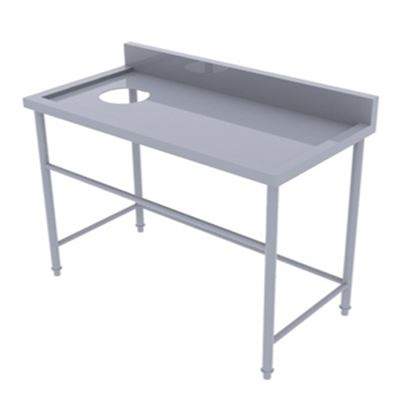 BÀN INOX CÓ LỖ XẢ RÁC