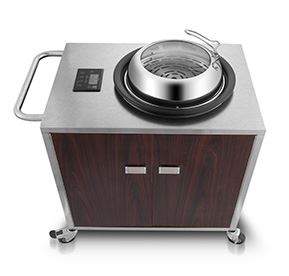 Xe đẩy di động nồi lẩu hơi-bếp lẩu hơi