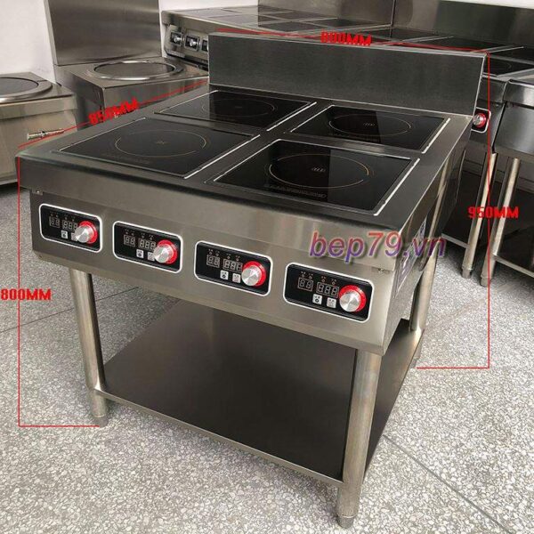 Bếp từ kiểu âu 4 họng 2500w, 3500W