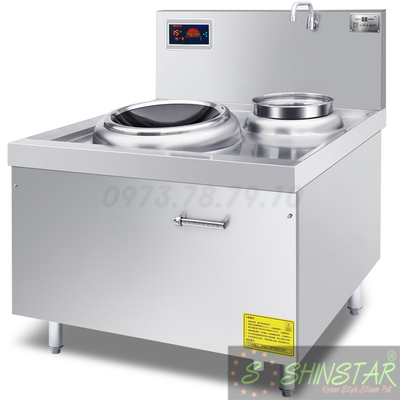 C-Bếp từ công nghiệp đơn 15kw ShinStar có bầu nước