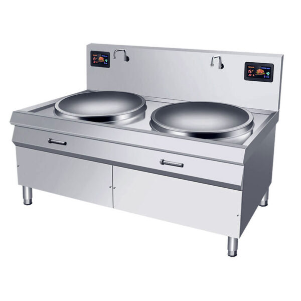 BẾP TỪ CÔNG NGHIỆP ĐÔI CHẢO LIỀN 20KW XÀO TRỰC TIẾP